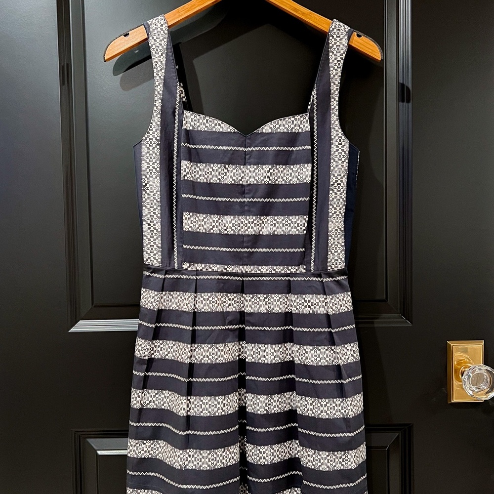 Lacey Stripe Sweetheart Dress
